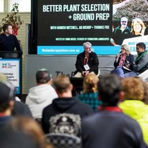 Crowds packed out the seminar sessions in the Learning Hub at The Landscape Show 2026