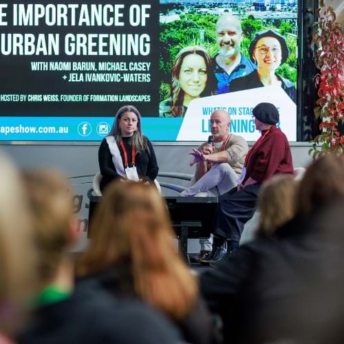 Urban greening panel discussion at The Landscape Show